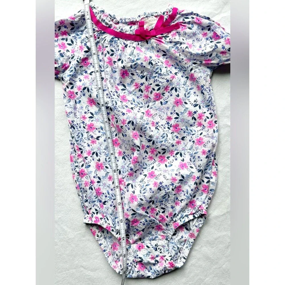 OshKosh Baby Girl Floral Top & Long Sleeve Bodysuit Lot – Size 12M